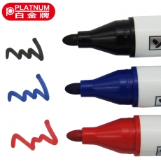 白金 经济型白板笔 可擦白板专用笔大头笔#WB-222，蓝色，10支装