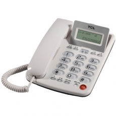 TCL 办公固定电话机 免提可翻盖 来电显示座机#