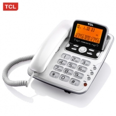 TCL 大屏大按键固定电话机 免提可翻盖 来电显示