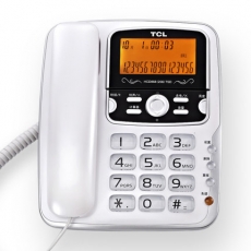 TCL 大屏大按键固定电话机 免提可翻盖 来电显示座机#HCD868(206)