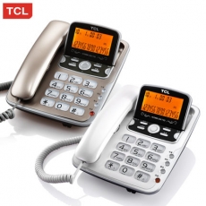 TCL 大屏大按键固定电话机 免提可翻盖 来电显示座机#HCD868(206)