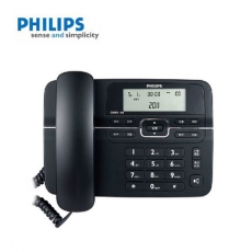 飞利浦 欧式办公电话机 商务座机免提通话 来电显示