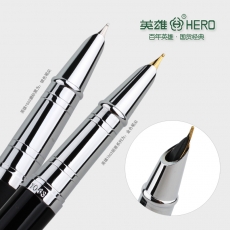 英雄(Hero) 0.38mm精品钢笔 铱金笔 学生礼品钢笔 直尖美工钢笔#1063