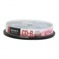 索尼(sony) 10片装CD刻录光盘 700M CD刻录盘 CD光盘光碟