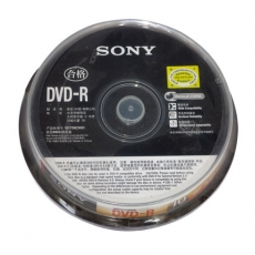 索尼(sony) 10片装DVD刻录光盘 4.7G DVD刻录盘 DVD光盘光碟