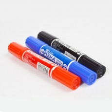 真彩乐美 大双头记号笔 大号油性笔油性记号笔#0625B，红色，12支装