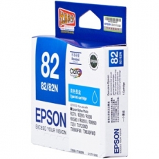 爱普生(Epson) 打印机墨盒 原装爱普生墨盒#T0822，青色