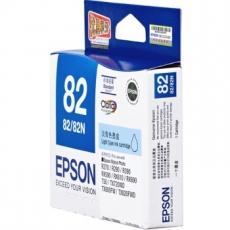 爱普生(Epson) 打印机墨盒 原装爱普生墨盒#T0825，浅青色
