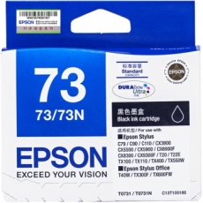 爱普生(Epson) 打印机墨盒 原装爱普生墨盒#T0731，黑色