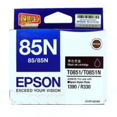 爱普生(Epson) 打印机墨盒 原装爱普生墨盒#T0851，黑色