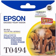 爱普生(Epson) 打印机墨盒 原装爱普生墨盒#T0494，黄色