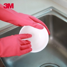 3M 合宜系列 中号纤巧型天然橡胶手套 清洁手套#G621