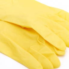 东方红 中号乳胶手套 防水橡胶手套 劳保清洁手套