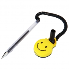 得力(Deli) 0.5mm微笑台笔 银行柜台笔固定水性笔#6793