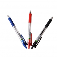 晨光(M&G) 0.5mm按制圆珠笔 按动原子笔中油笔#BP8109，红色，12支/盒
