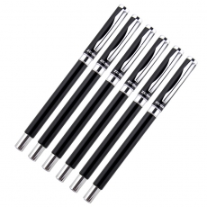 斑马(Zebra) 0.5mm金属笔杆签字笔 中性笔签名笔#C-JJ4-CN，黑色