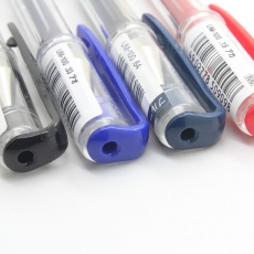 三菱 0.5mm锗哩笔 顺滑签字笔中性笔水笔#UM100，蓝黑