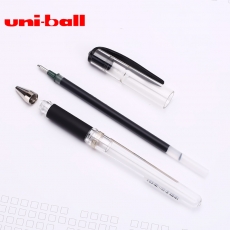 三菱 1.0mm啫喱笔 顺滑签字笔签名笔水笔#UM-153，黑色
