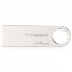 金士顿(KingSton) 64G银色金属U盘 优盘#DT SE9