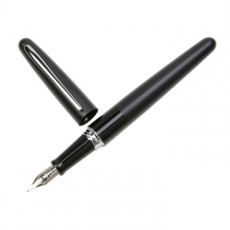 百乐(Pilot) 0.5mmF嘴金属笔杆钢笔 练字钢笔 百乐钢笔墨水笔#88G，黑色