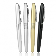 百乐(Pilot) 0.5mmF嘴金属笔杆钢笔 练字钢笔 百乐钢笔墨水笔#88G，银色