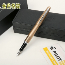 百乐(Pilot) 0.5mmF嘴金属笔杆钢笔 练字钢笔 百乐钢笔墨水笔#88G，金色