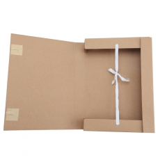 国产700g 3cm牛皮纸档案盒 纸质文件盒纸质档案盒，50个/包