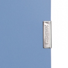 齐心(Comix) 背宽55mmPP料粘扣档案盒 文件盒#HC-55，蓝色