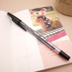 百乐(Pilot) 0.7mm啄木鸟圆珠笔 经典六色彩色圆珠笔#BP-SF，黑色