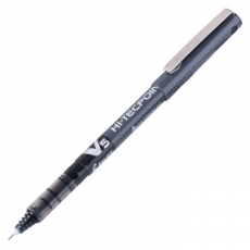 百乐(Pilot) 0.5mm签字笔中性笔 彩色针管笔#BX-V5-B，黑色