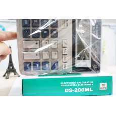 国产 12位桌面型计算器 大按键办公计算器#DS-200ML 160*160*35mm