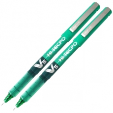 百乐(Pilot) 0.5mm签字笔中性笔 彩色针管笔#BX-V5-G，绿色