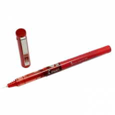 百乐(Pilot) 0.5mm签字笔中性笔 彩色针管笔#BX-V5-R，红色