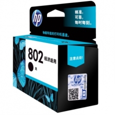 惠普(HP) 打印机墨盒 原装正品惠普墨盒#HP802，黑色