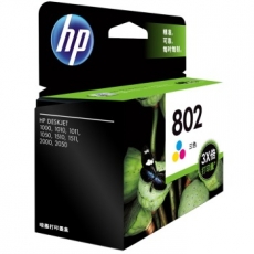 惠普(HP) 打印机墨盒 原装正品惠普墨盒 大容量#HP802，彩色