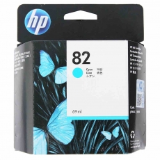 惠普(HP) 打印机墨盒 原装正品惠普82号墨盒#C4911A，青色