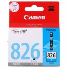 佳能(Canon) 打印机墨盒 原装佳能墨盒#CLI-826C，青色