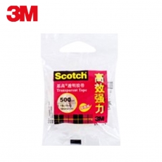 3M 思高(Scotch)18mm*15m高透明胶带 强力胶带不变黄#500