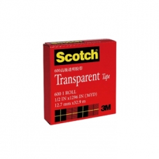 3M 思高(Scotch)12.7mm*33m高级透明胶带 百格测试胶带#600