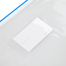 齐心(Comix) A4 PVC透明拉链袋 拉边袋拉链文件袋#F56-1，12个/包