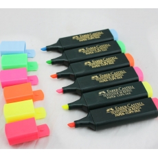 德国辉柏嘉 单头荧光笔 彩色标记笔标识笔记号笔#1548，黄色，10支装