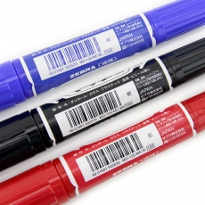 斑马(Zebra) 大双头记号笔 光盘笔油性笔#MO-150-MC，红色