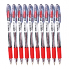 斑马(Zebra) 0.7mm中油笔 顺滑原子笔圆珠笔#Z-1，红色，12支/盒