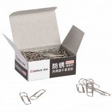 齐心(Comix) 29mm银色回形针 盒装曲别针别针#B3500