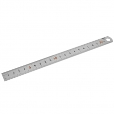 得力(Deli) 20cm不锈钢直尺 刻度尺绘图钢制金属尺#8462