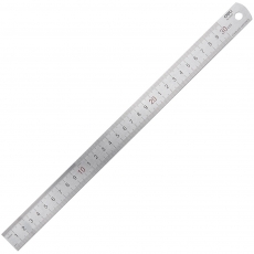得力(Deli) 30cm不锈钢直尺 刻度尺绘图钢制金属尺#8463