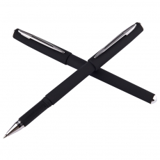宝克(BAOKE) 0.7mm磨砂杆中性笔 水笔签字笔#PC1888，黑色，12支装