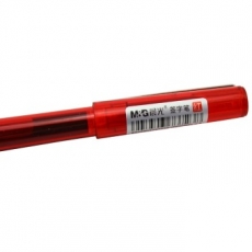 晨光(M&G) 0.5mm直液式中性笔 签字笔针管笔水笔#ARP41801，红色，12支装