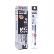 晨光(M&G) 0.5mm签字笔芯 短杆GP0097中性笔芯#MG-0097，黑色，20支装