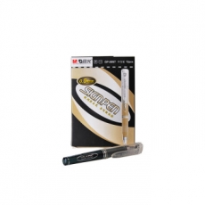 晨光(M&G) 0.5mm短杆签字笔 便携式中性笔水笔#GP0097，黑色，12支装